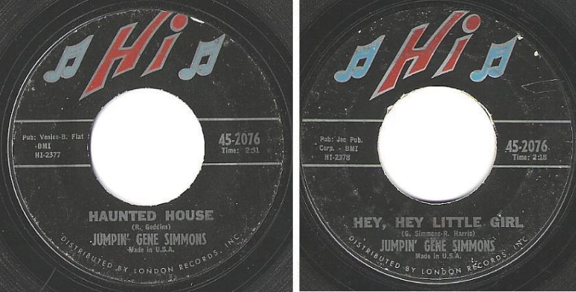 Jumpin Gene Simmons / Haunted House / 64 / Hi 45 2076  