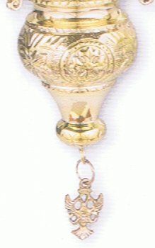 Orthodox Christian Church Byzantine Church brass hanging vigil lamp 