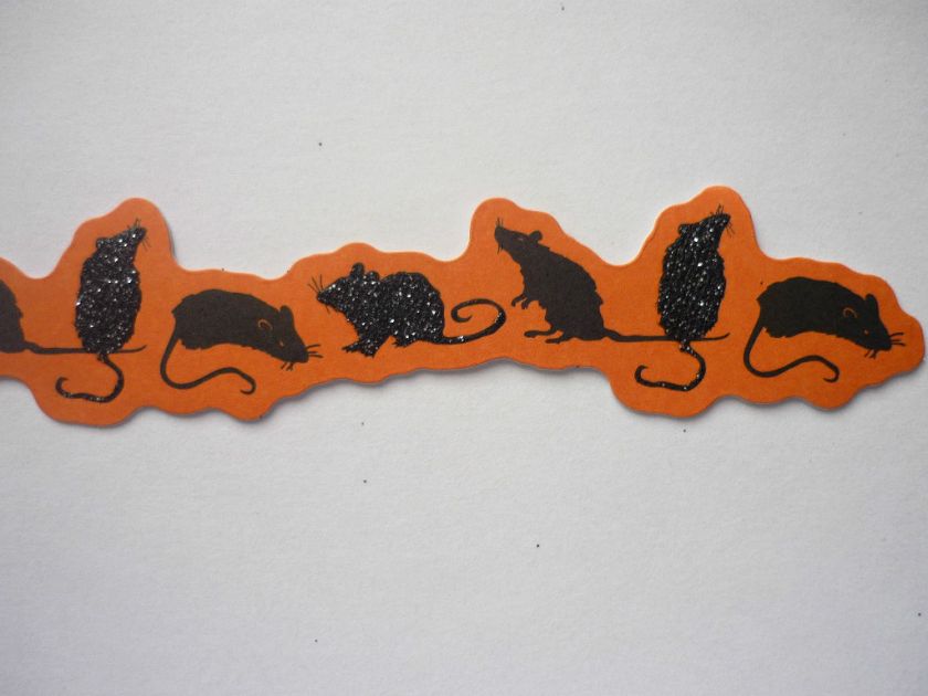 RATS RODENTS SPOOKY MARTHA STEWART HALLOWEEN BORDER  