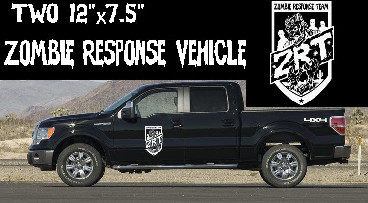 Zombie Response 2 big door decals 12x7.5 sticker ZRT  