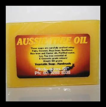 Natural SOAP ~ 100GRAM ~ AUSSIE TEA TREE ESSENTIAL OIL  