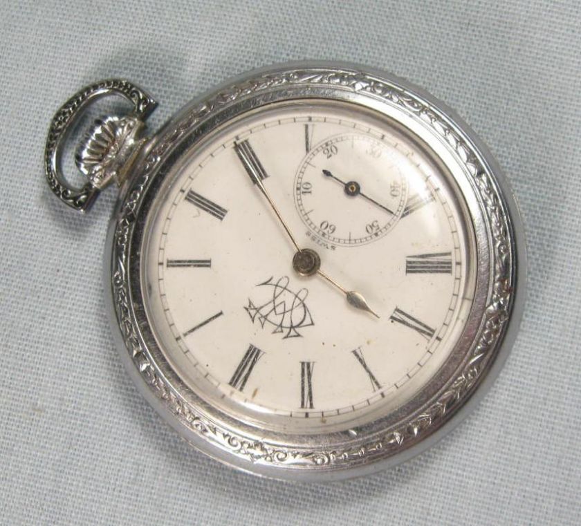 Vintage Antique Swiss Tacy Pocket Watch  