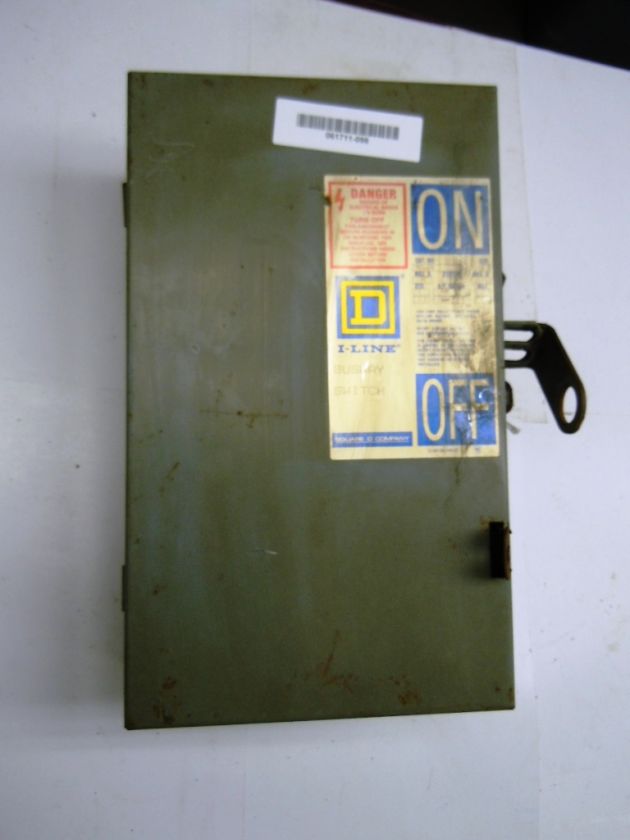 Square D PQ 3603G fusible bus plug switch 30 amp 600V  