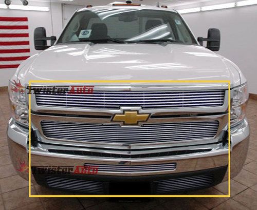 Billet Grille Insert 07   10 Chevy / Chevrolet Silverado 2500 3500 