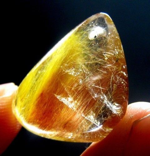 Rutile Hair Quartz Crystal Pendant qzb21ie0913  