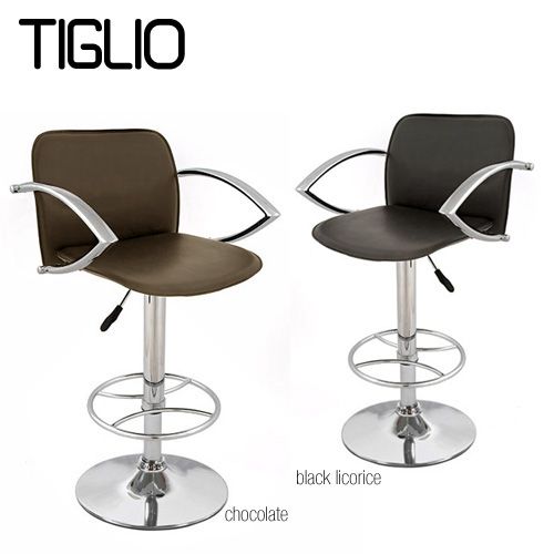 NEW MODERN LEATHER BARSTOOL ADJUSTABLE SWIVEL   ADJUSTING BAR STOOL 