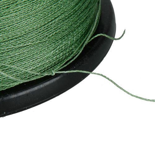   100% Dyneema Braided Fishing Line Spool 1000M/0.37MM/50LB Green  