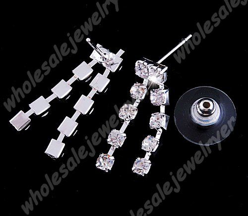 6set Rhinestone&alloy Necklace&earring&ring&bracelet  