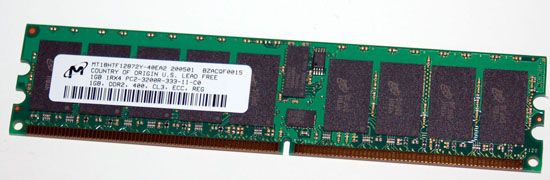 micron mt18htf12872y 1gb 1024mb single rank 1rx4 ddr2 pc3200 400mhz 