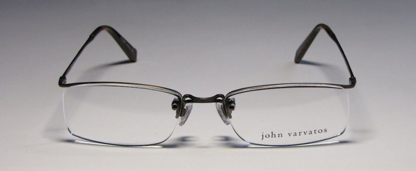 NEW JOHN VARVATOS V107 51 17 135 BROWN HALF RIM RX EYEGLASS/GLASSES 