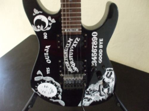 Kirk Hammett Ouija Guitar Body AND Neck Sticker Decals  