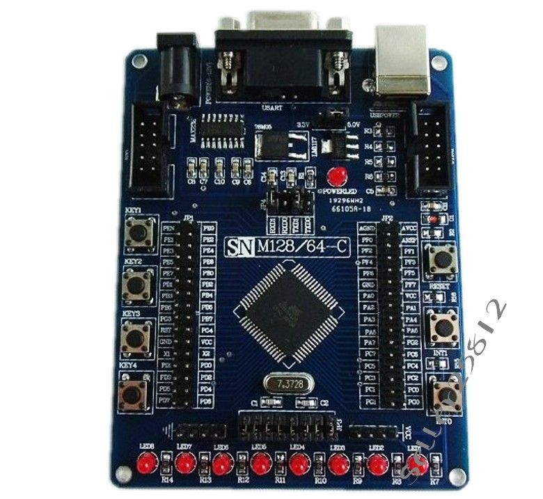 All I/O ports are open externally with pin and short shunts 