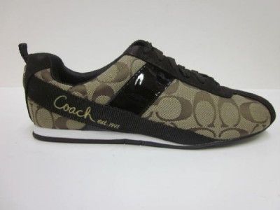 Coach Womens Shoes Hadley A12808 Khaki sneaker  