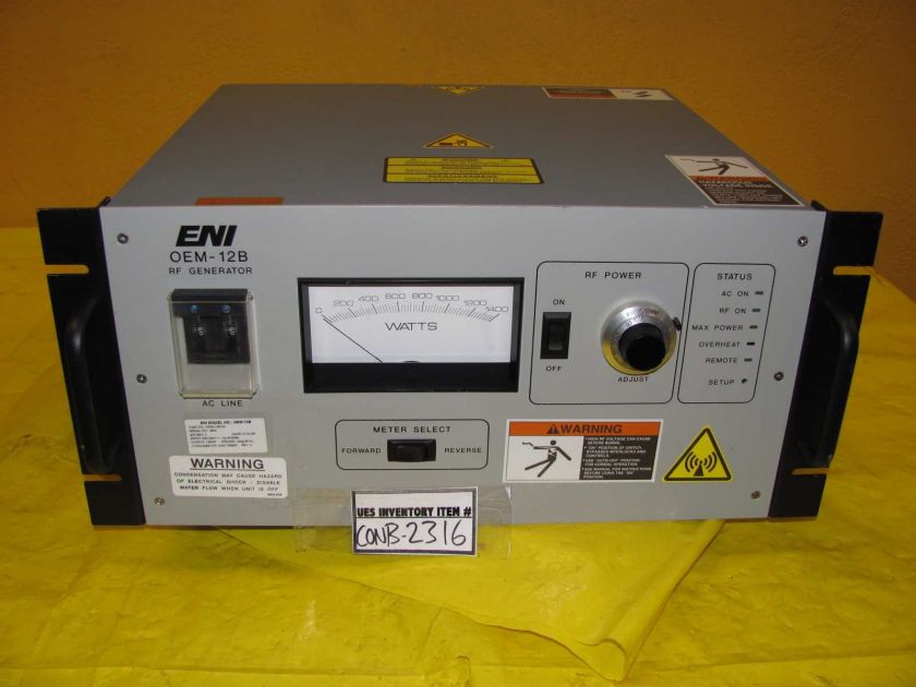 ENI OEM 12B RF Generator 1250W working 0190 70080  