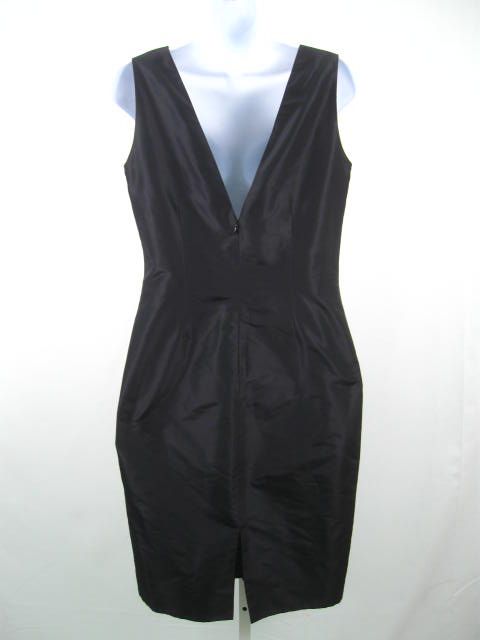 NWT SYLVIA HEISEL Blk Nylon Slvless Dress SZ 10 $750  