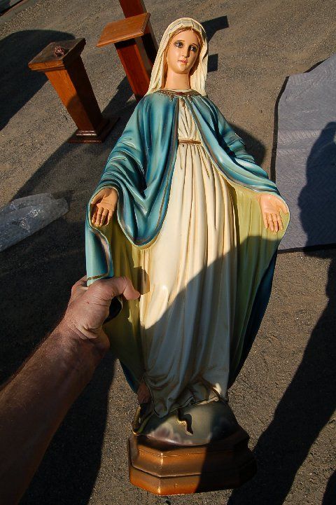 Antique Statue Our Lady of Grace + 26 tall + MARY+  