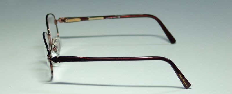 NEW SALVATORE FERRAGAMO 1546 53 18 135 BURGUNDY FULL RIM EYEGLASS 