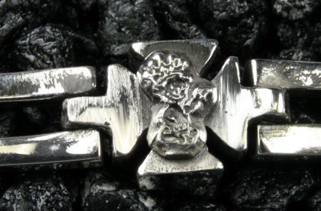 King Baby Studio Small BARONS CROSS Bracelet SILVER  