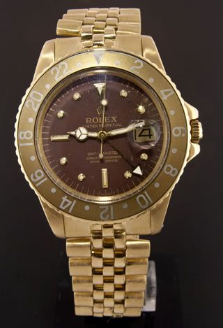 Rolex 18k Gold GMT Master #1675 circa 1969  