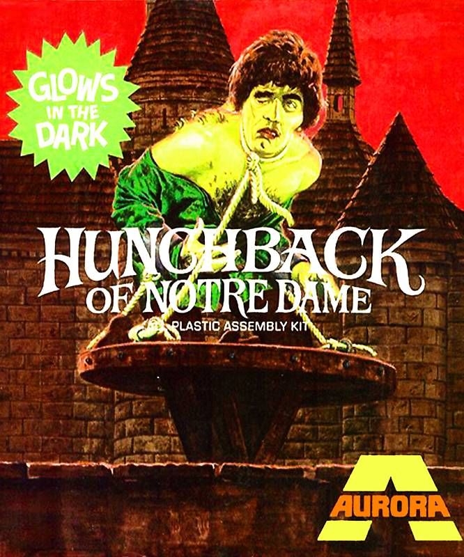 HUNCHBACK AURORA MONSTER MODEL HORROR MOVIE T SHIRT  