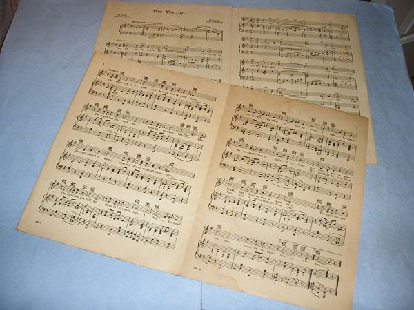 36 Pieces Vintage Artist Sheet Music 1930s   1950s  