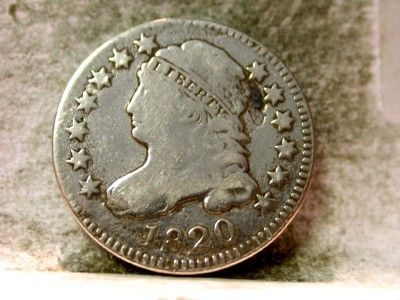 1820 CAPPED BUST DIME ID#Q860  