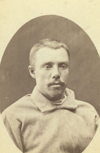 1880s photo Russian man in convict clothing  