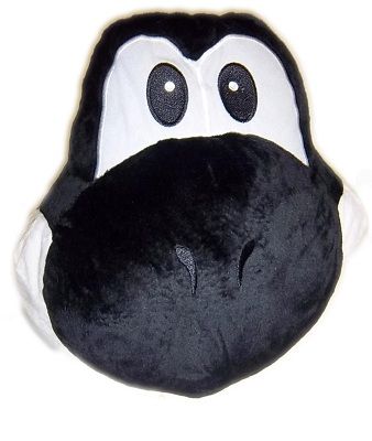 Plush NINTENDO NEW Super Mario Yoshi 14 Pillow   Black  