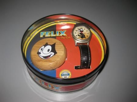 Vintage Fossil Felix the Cat Watch with Yo Yo & Box NEW  