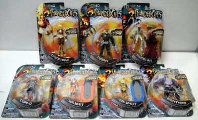 2011 THUNDERCATS SET OF 7 FIGURES BANDAI LION O PANTHRO WILY KIT KAT 