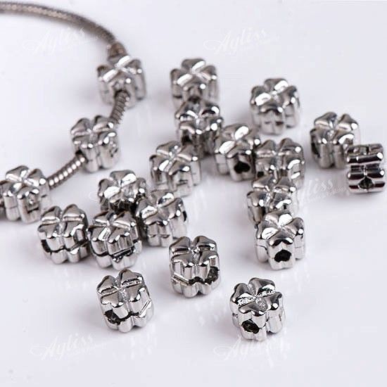 20P Heart Stopper Clip European Bead Fit Charm Bracelet  