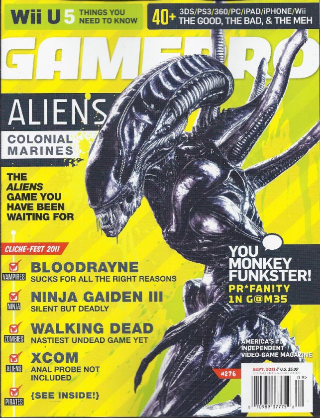 GAMEPRO MAGAZINE ALIENS WALKING DEAD NINJA GAIDEN XCOM  