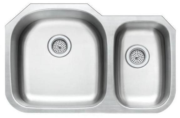 Stainless Steel Kitchen Sink UnderMount 31x20x9 B L  