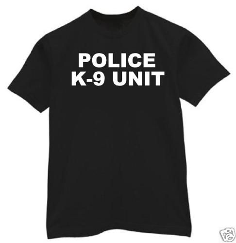shirt Medium POLICE K9 K 9 UNIT dog Dept crime  