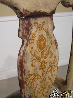 2642 Venetian Paint Decorated Arm Chair  