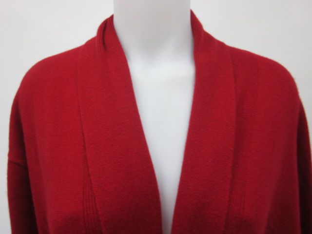 NWT ARLOTTA Red Cashmere Long Sleeve Belted Robe Sz M  