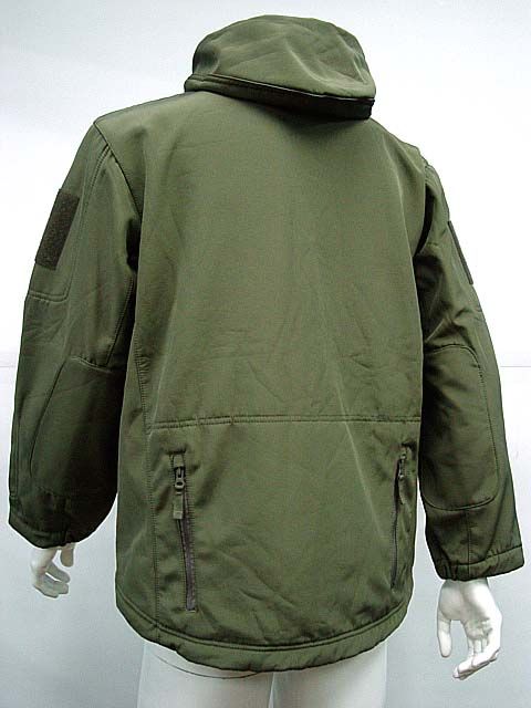 Stealth Hoodie Shark Skin Soft Shell Parka Jacket OD L  