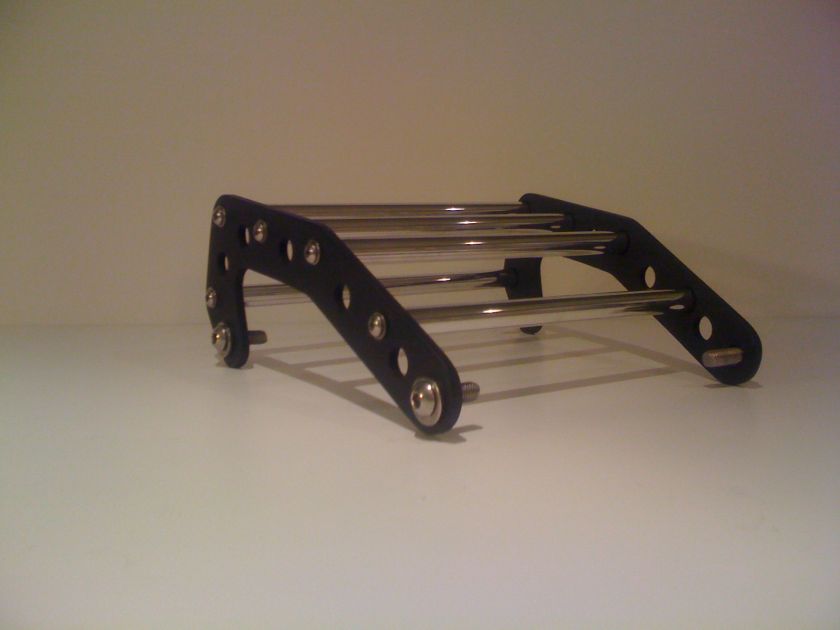 Bumper shown with flat black powder coated side plates with full 