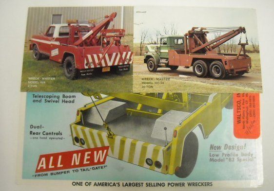 Wreck Master 1976 Wreckers & Towing Sling Brochure Lot  