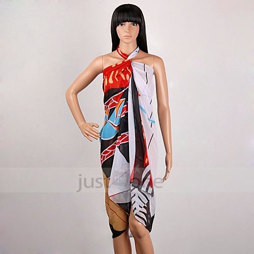   Swimwear Chiffon Beach Wrap Bikini Cover Up Sarong Scarf Pareo  