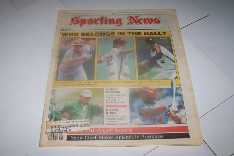 MAY 26 1986 SPORTING NEWS magazine KIRBY PUCKETT  