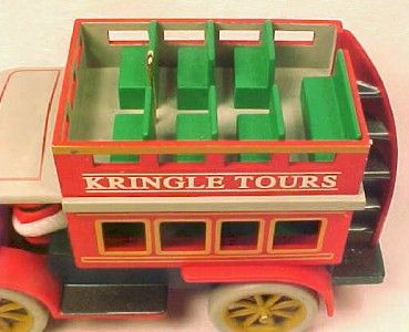 Vintage 1992 KRINGLE TOURS CHRISTMAS ORNAMENT Bus WOW  