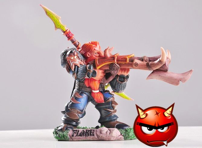 WOW WORLD OF WARCRAFT DWARF HUNTER FIGURE  