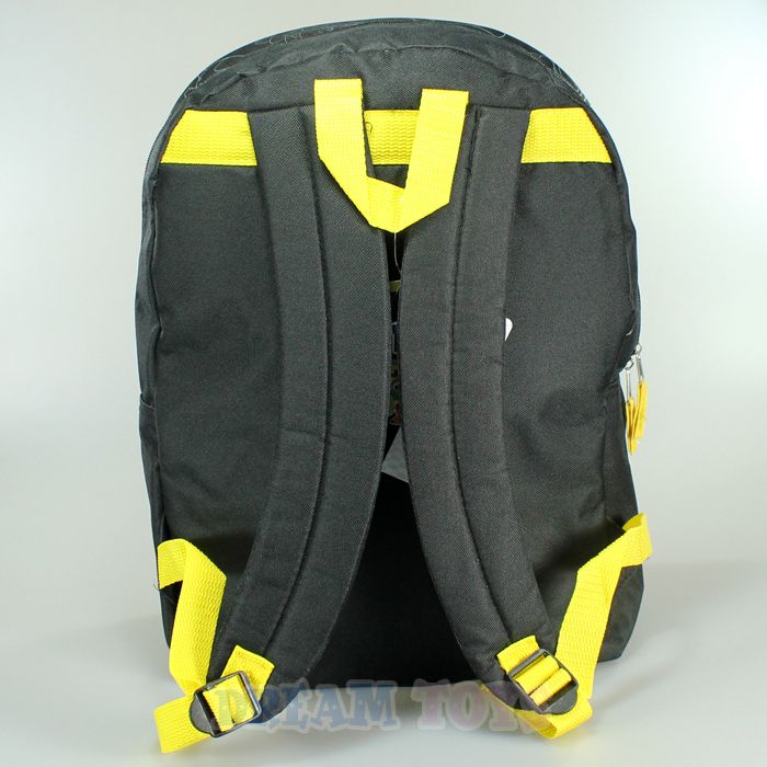 Pokemon Pikachu and Friends Black 16 Backpack   Book Bag Boys School 