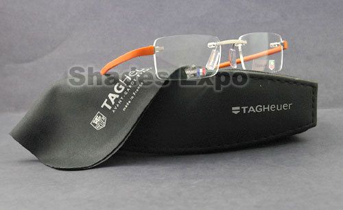 NEW TAG HEUER EYEGLASSES RX TH 3101 ORANGE TH3101 012  