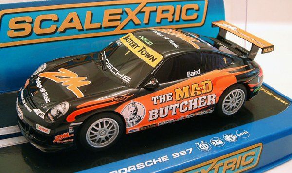 Scalextric C3132 Porsche 997 Mad Butcher Crash Resist  