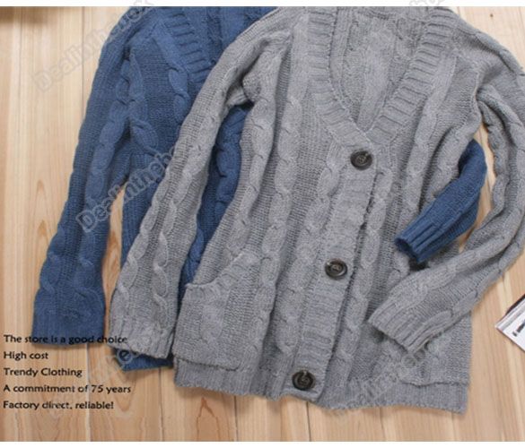 New Unique Korea HOT Cardigan Sweater Sweaters 2Colors  