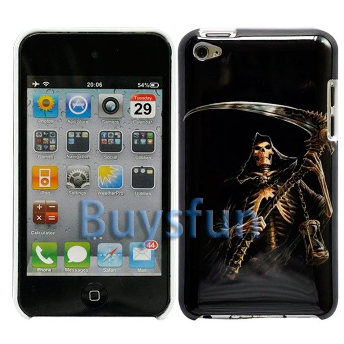 Skull Hard Cover Case Skin For Apple iPod Touch 4 4G  