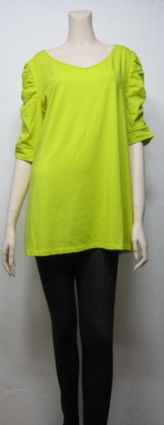 INC international Concepts Ruched Sleeve Top 0X 3X  