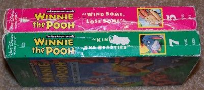 featured these hard to find Disney VHS Winnie The Pooh videos Wind 